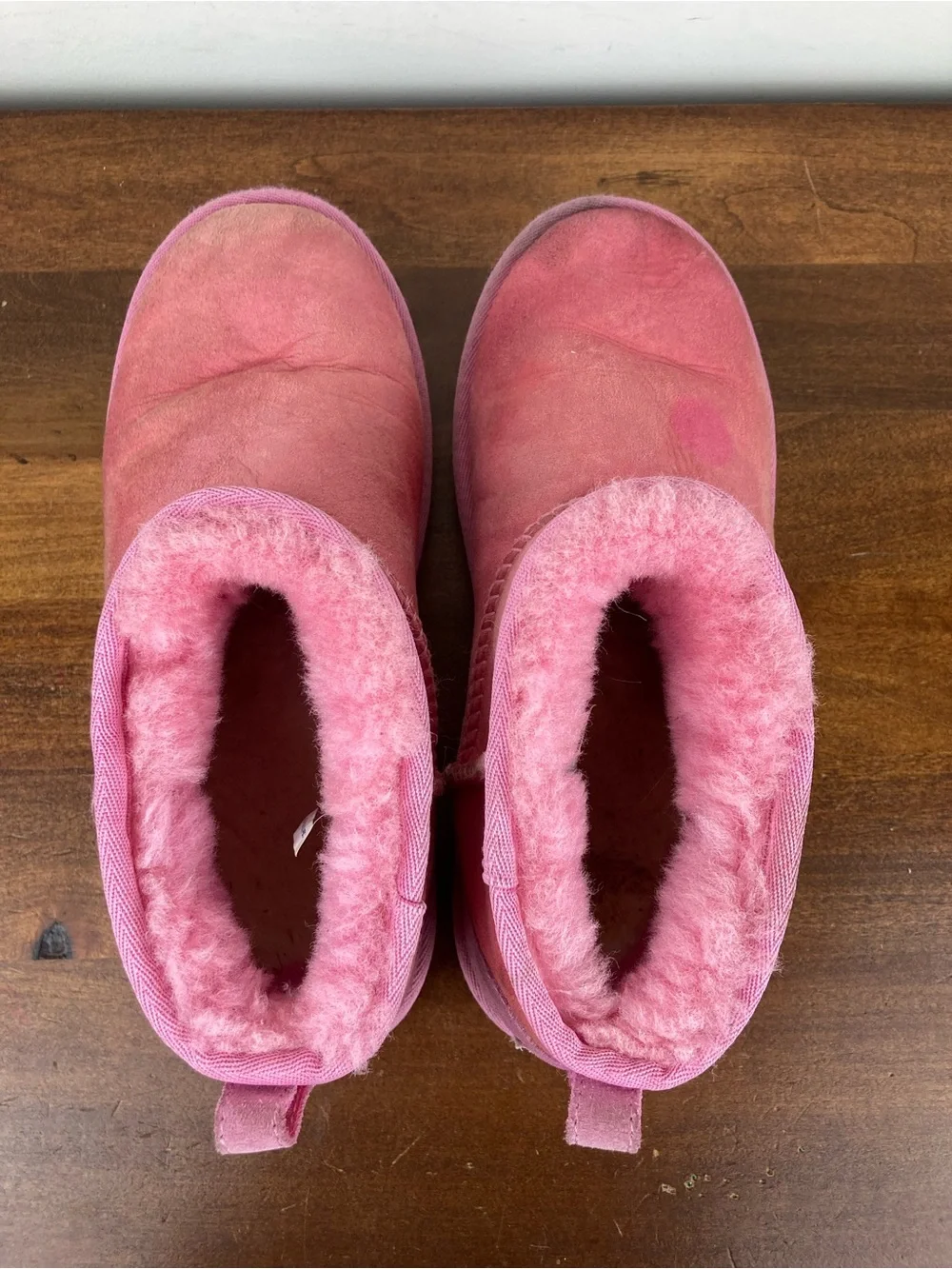UGG Kids Classic Ultra Mini II Boots Booties Pink 1130750K Youth Girls Size 6.